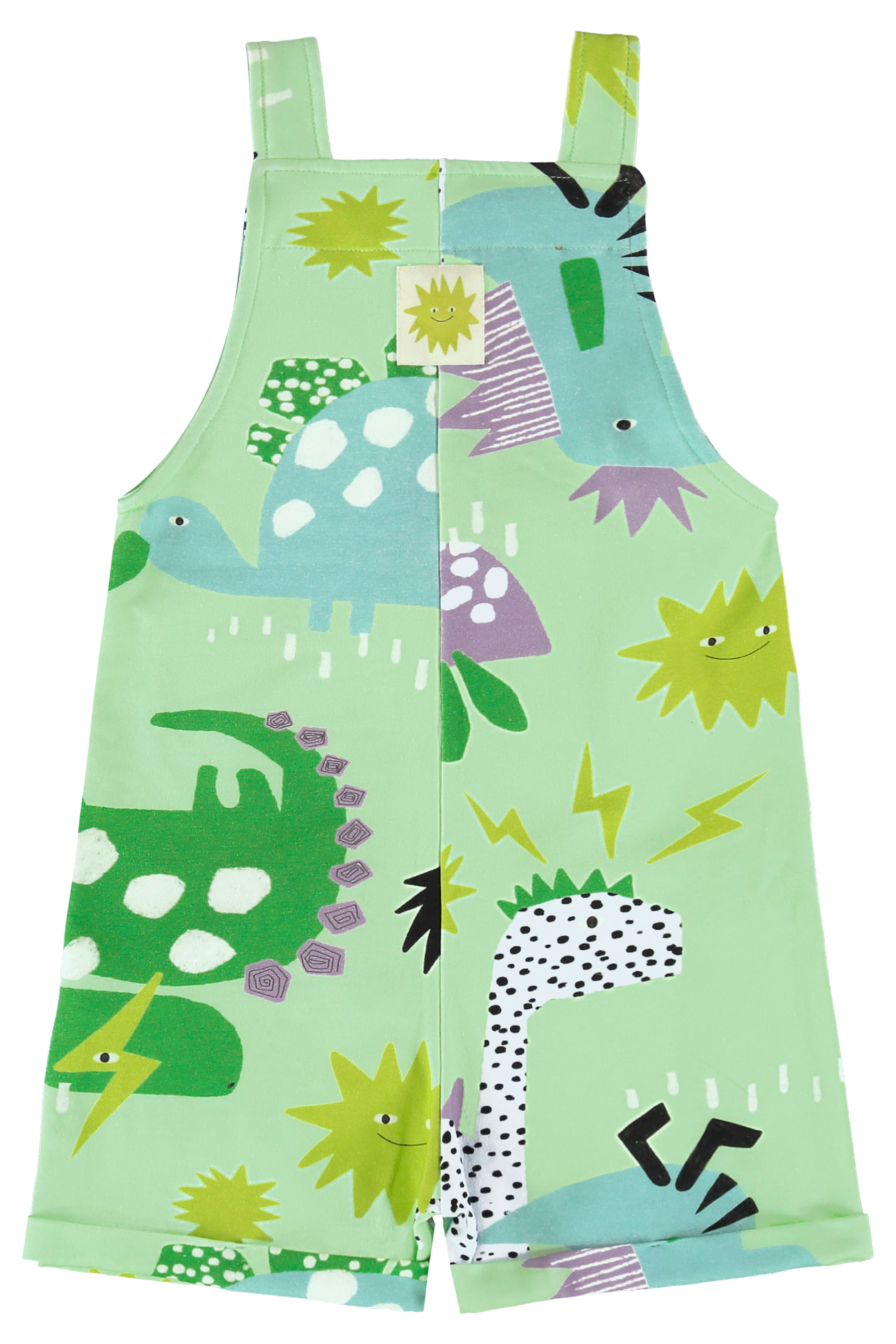 Jardineira Infantil Masculina em Molecotton Dinos (Verde) Três e Já - Imagem 12